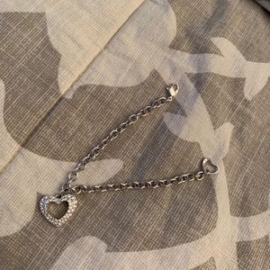 Swarovski crystal heart bracelet